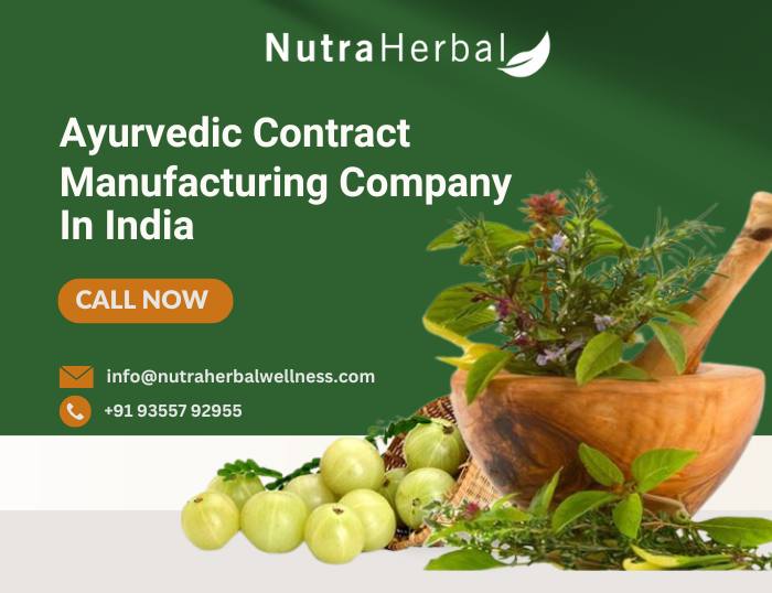 Ayurvedic Contract Manufacturing Company in India