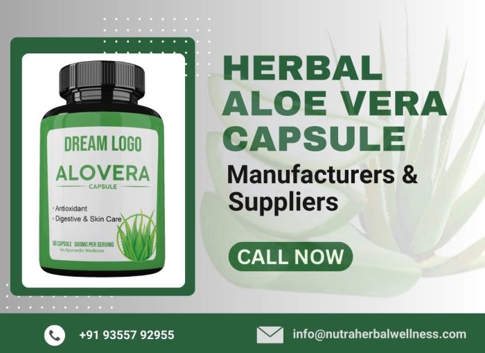 Herbal Aloe Vera Capsule Manufacturers & Suppliers in India