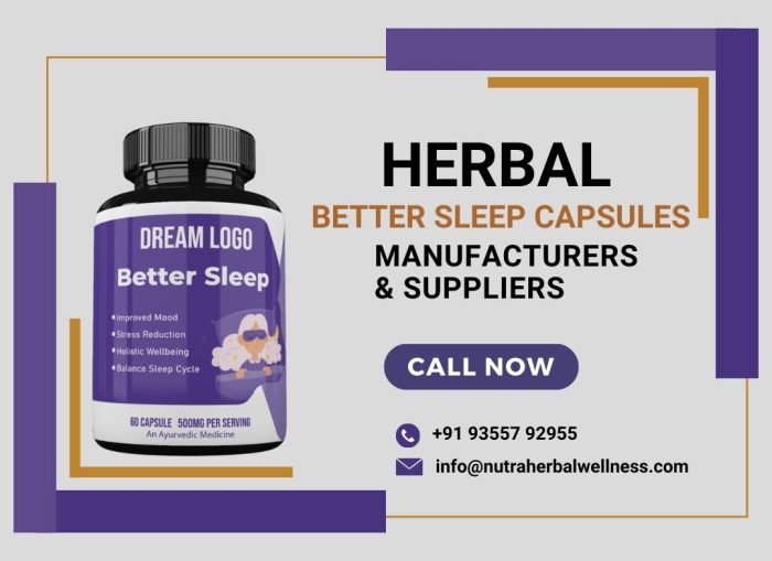 Herbal Better Sleep Capsules Manufacturers & Suppliers