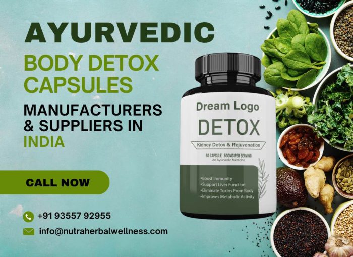 Ayurvedic Body Detox Capsules Manufacturers & Suppliers