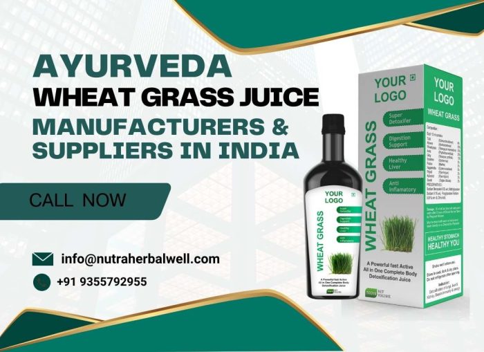 Ayurveda Wheat Grass Juice Manufacturers & Suppliers in India