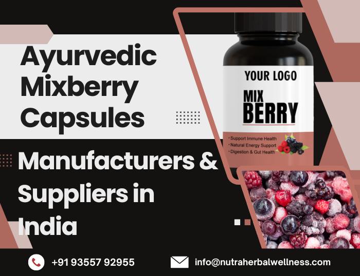 Ayurvedic Mixberry Capsules Manufacturers & Suppliers in India